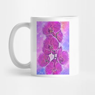 Pink And Purple Orchid Mug